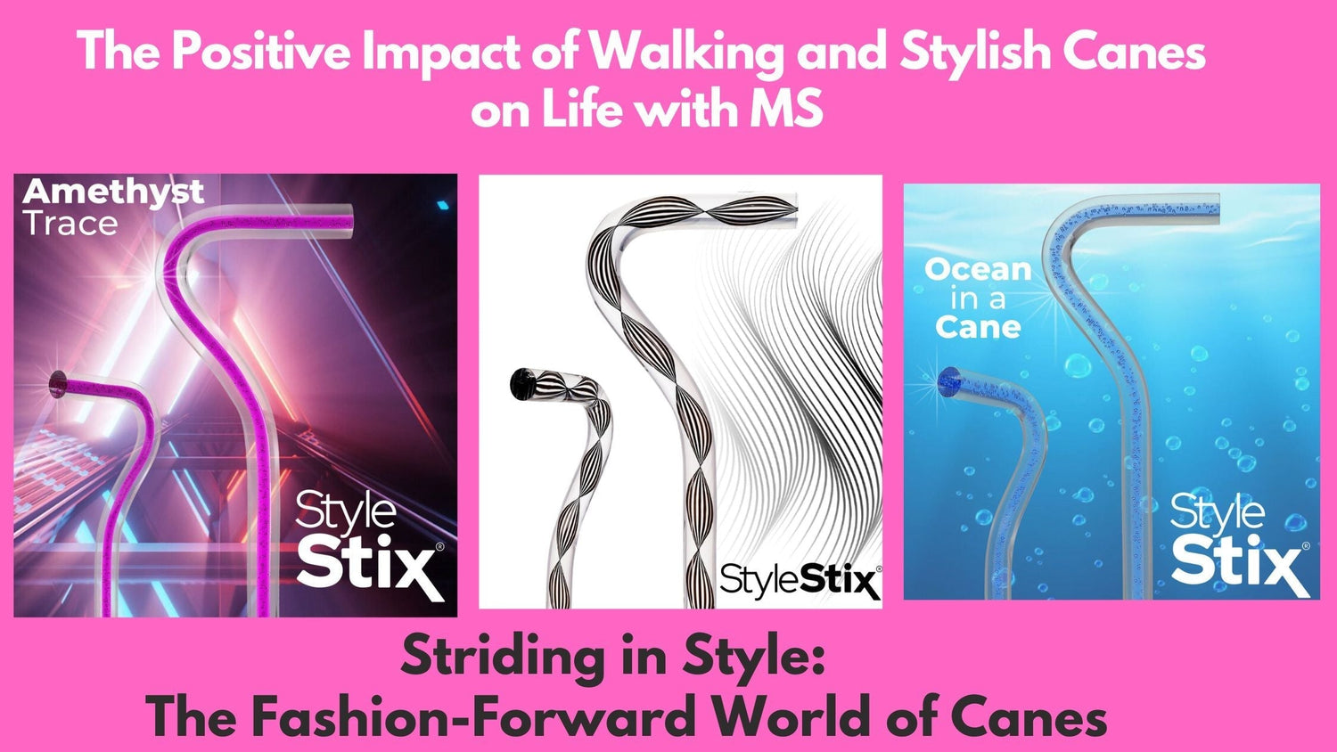Christina Applegate and  fashionable walking canes 