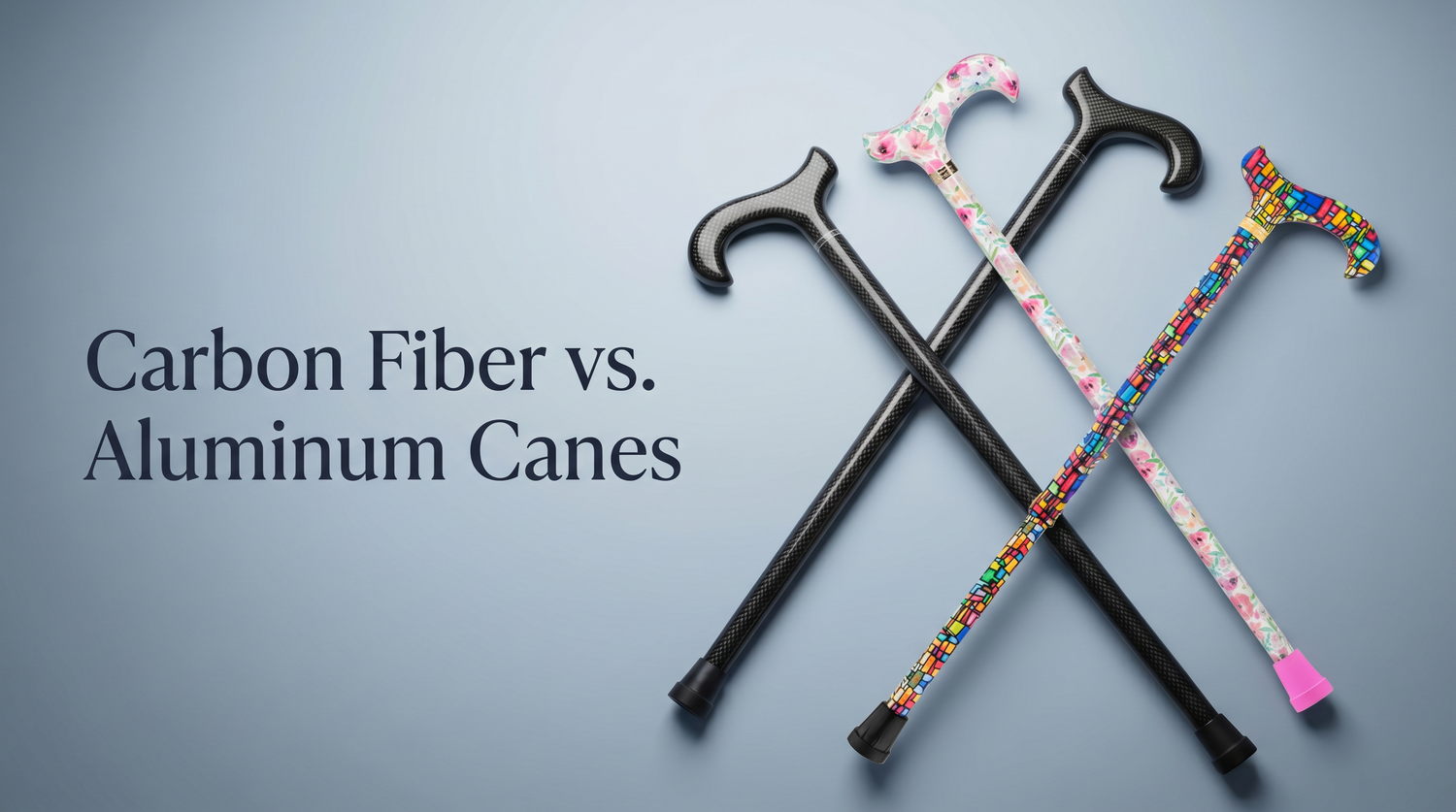 Carbon Fiber vs. Aluminum Cane: Which Walking Cane Is Better?
