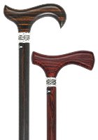 Exotic Ebony Wood Walking Canes - Fashionable Canes