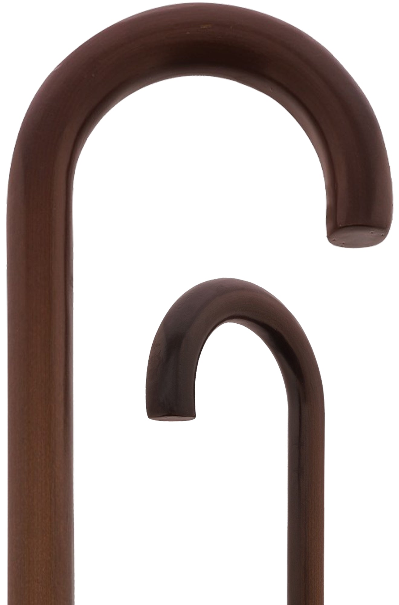 Walnut finished Natural Lightweight Wood Tourist Handle Walking Cane