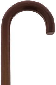 Walnut finished Natural Lightweight Wood Tourist Handle Walking Cane