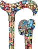 HD Pattern Designer Cane - Matching Handle & Shaft - Durable Adjustable Aluminum