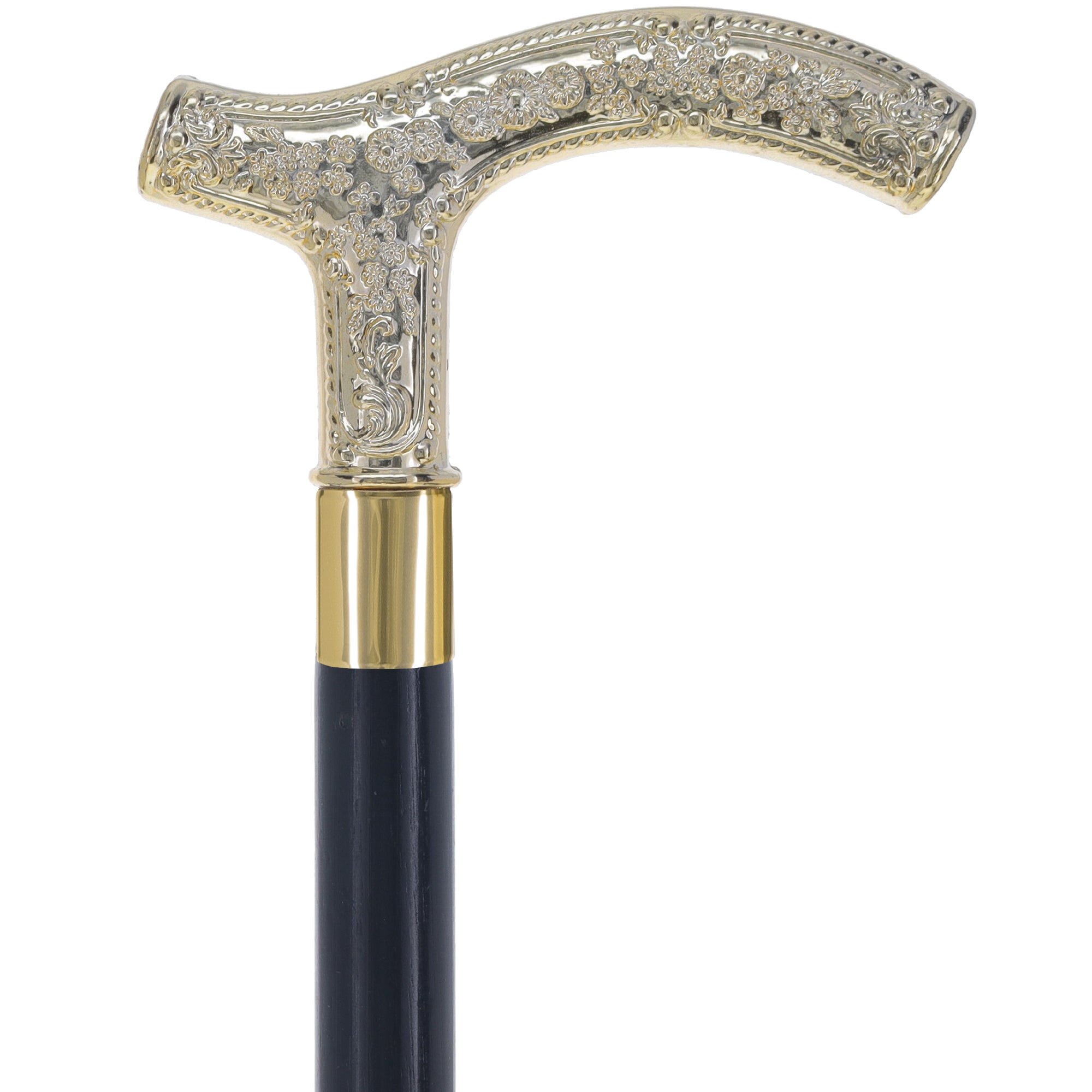 Men's Gold Derby Handle: Elegant Costume Cane