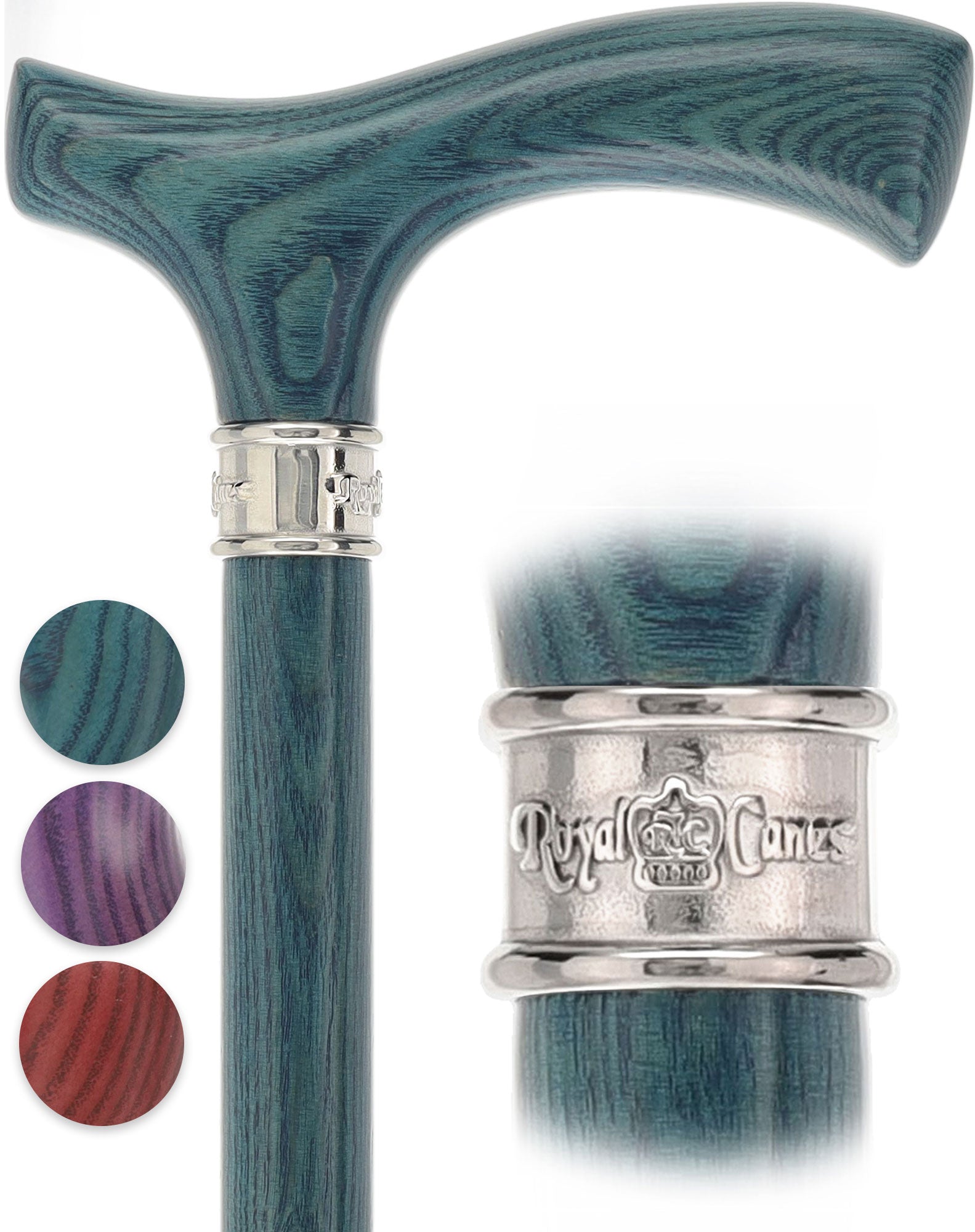 Royal Canes Fritz: Full-Color Wood Stain Collection (Matching Handle & Shaft)