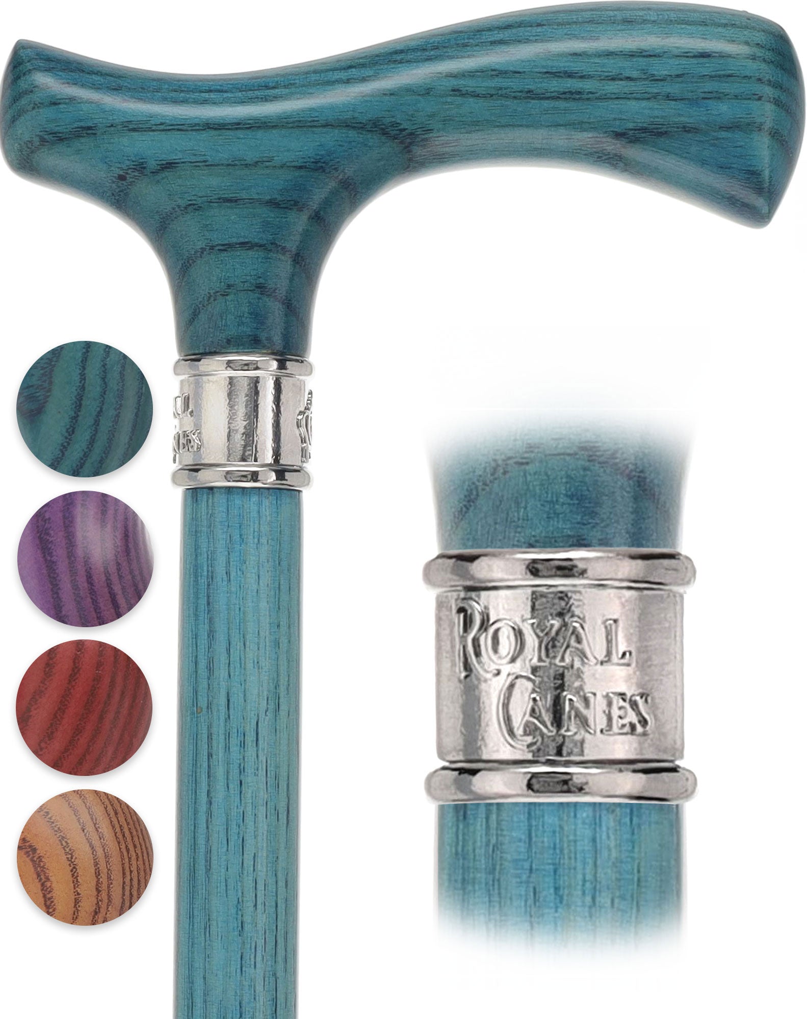 Royal Canes Fritz: Full-Color Wood Stain Collection (Matching Handle & Shaft)