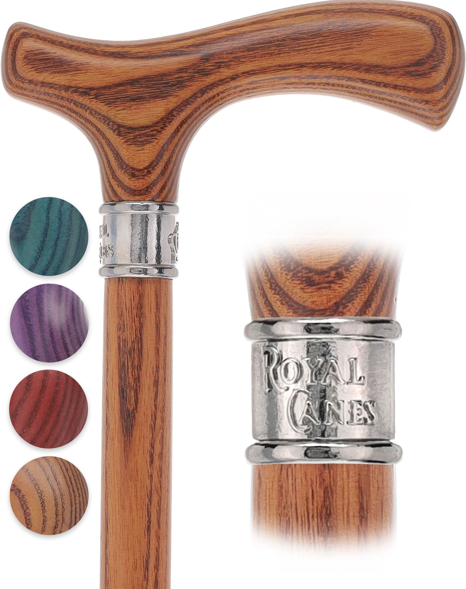 Royal Canes Fritz: Full-Color Wood Stain Collection (Matching Handle & Shaft)
