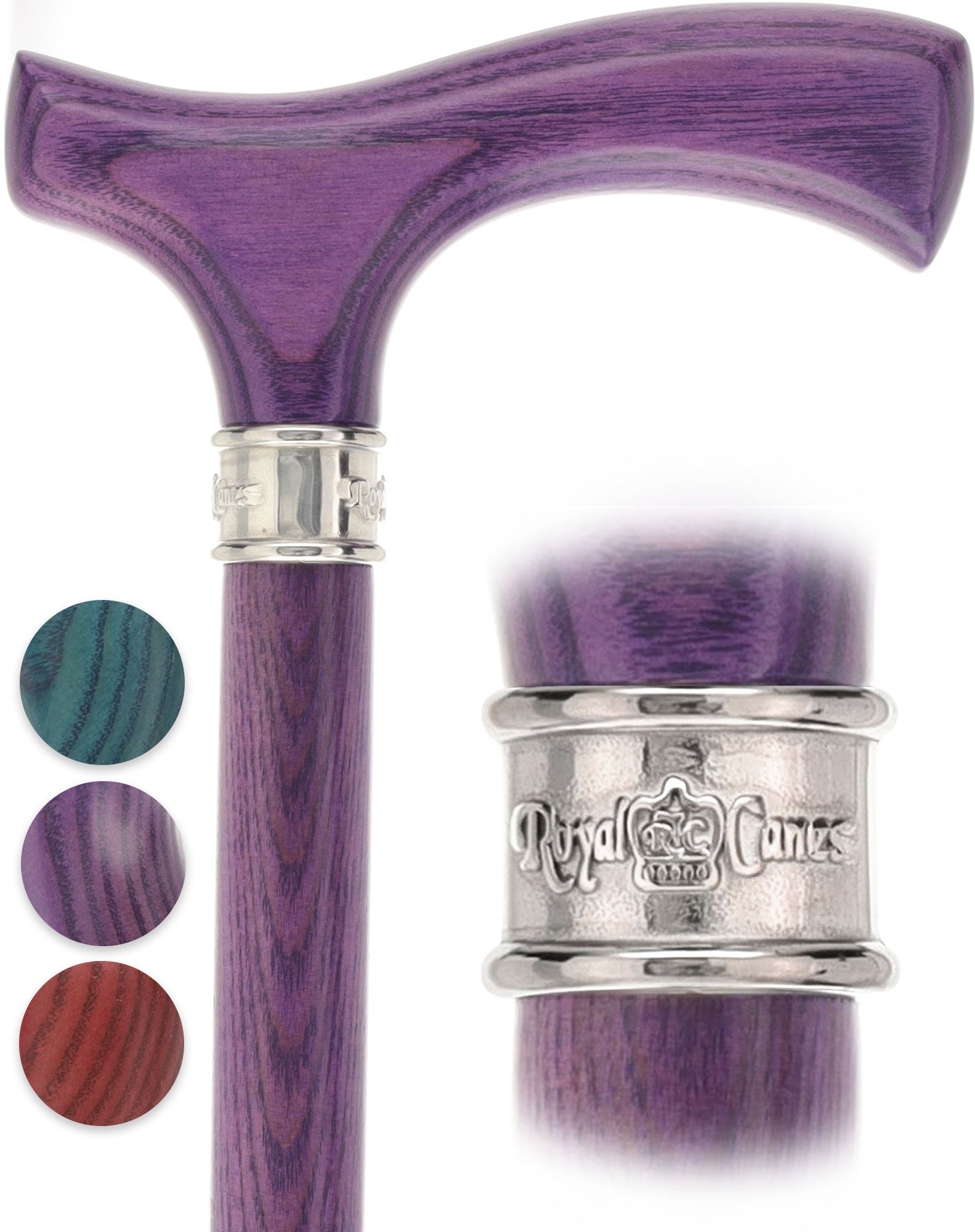 Royal Canes Fritz: Full-Color Wood Stain Collection (Matching Handle & Shaft)