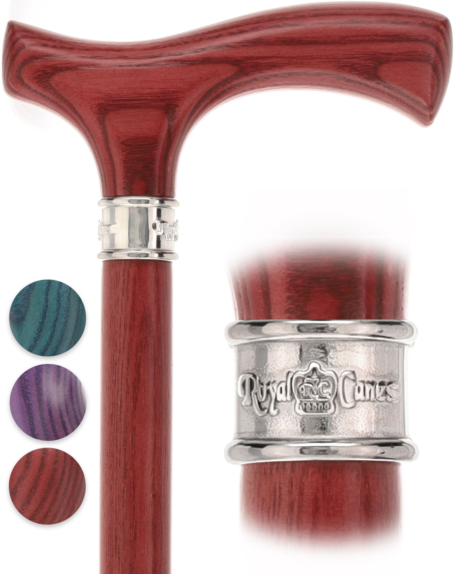 Royal Canes Fritz: Full-Color Wood Stain Collection (Matching Handle & Shaft)