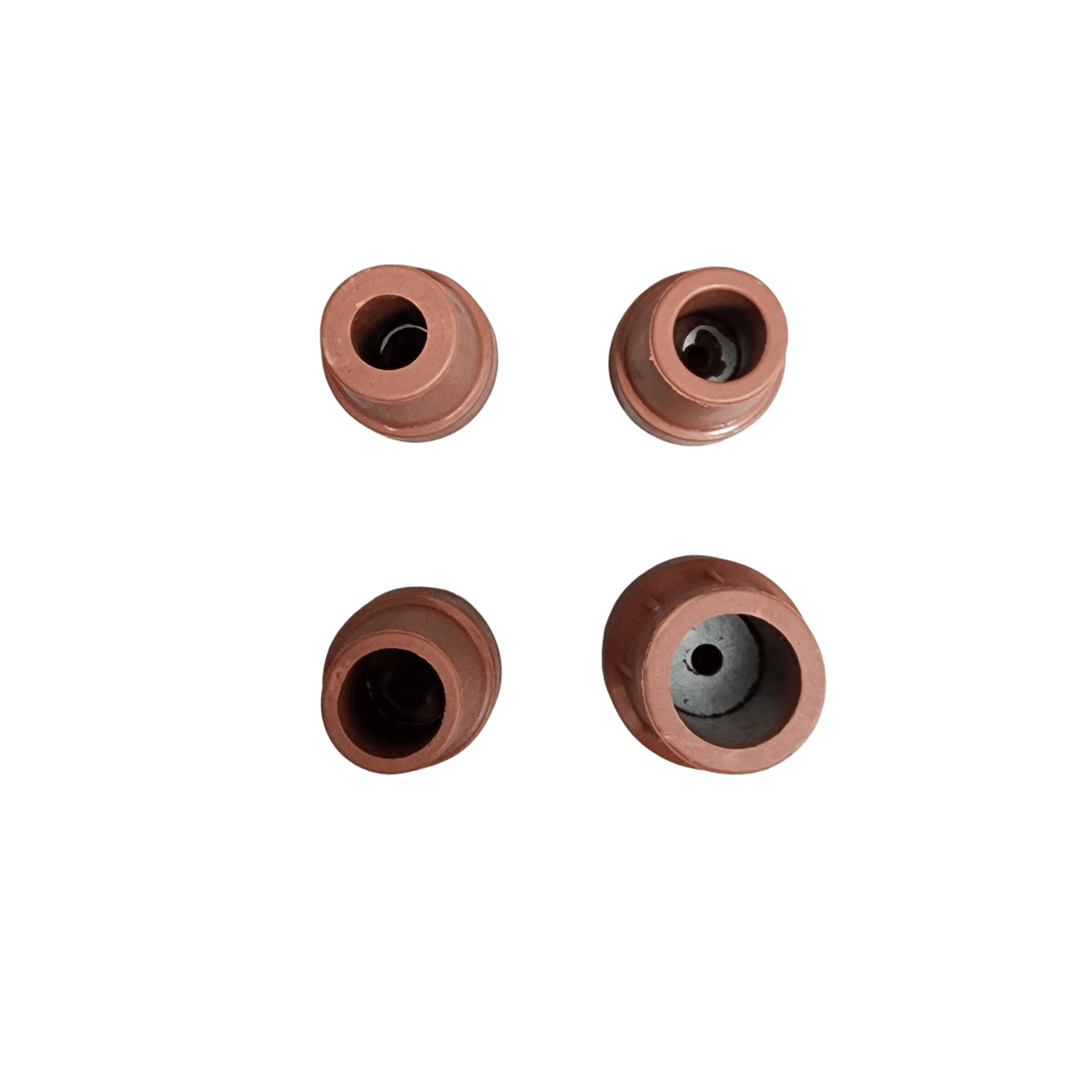 Steel-Reinforced Brown Rubber Cane Tip: High Durability