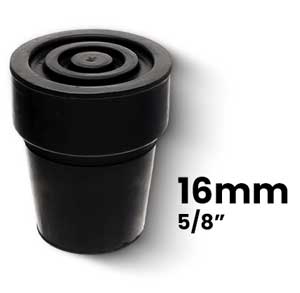 Add An Extra Cane Tip - Premium Rubber Steel Inserted 16mm
