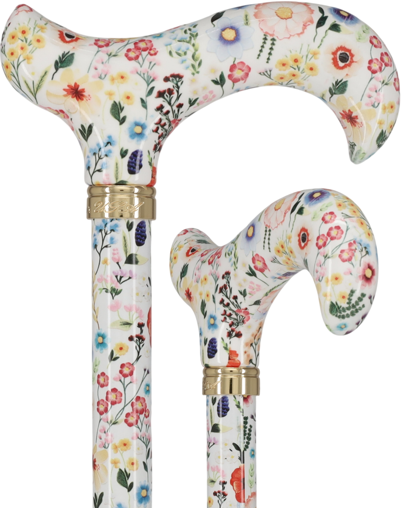 HD Pattern Designer Cane - Matching Handle & Shaft - Durable Adjustable Aluminum