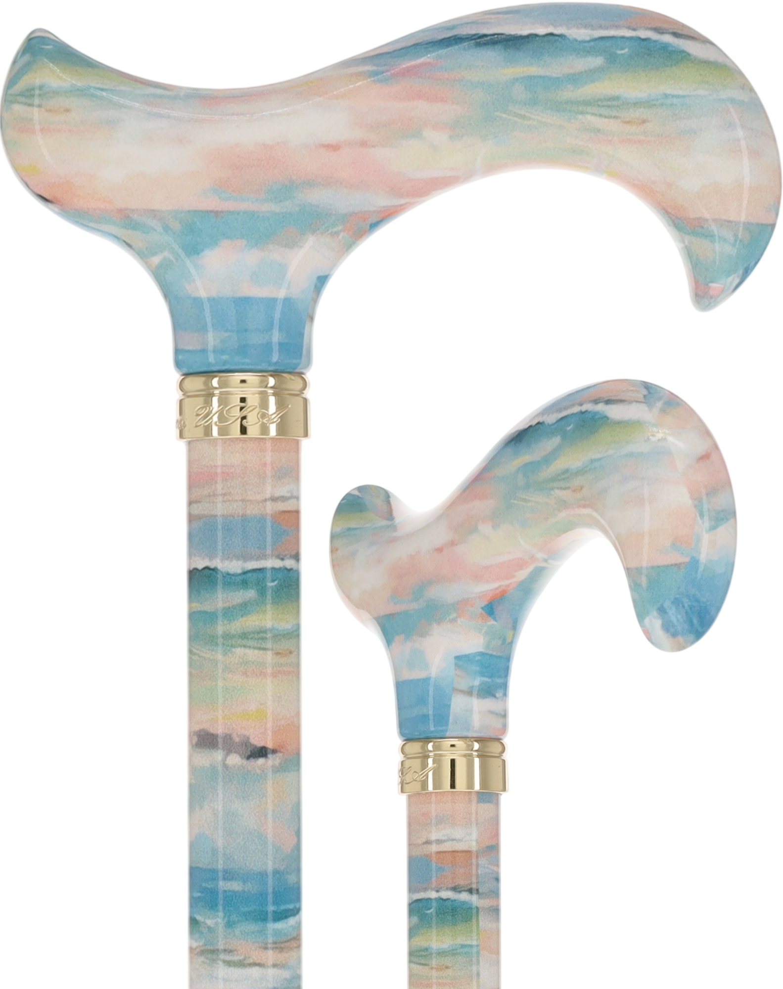 HD Pattern Designer Cane - Matching Handle & Shaft - Durable Adjustable Aluminum