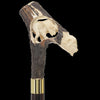 Carved Bison Antler Buffalo Bone: Collector Cane - Limited Supply