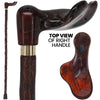 Blackthorn & Translucent Amber Style: Comfort Palm Grip Cane