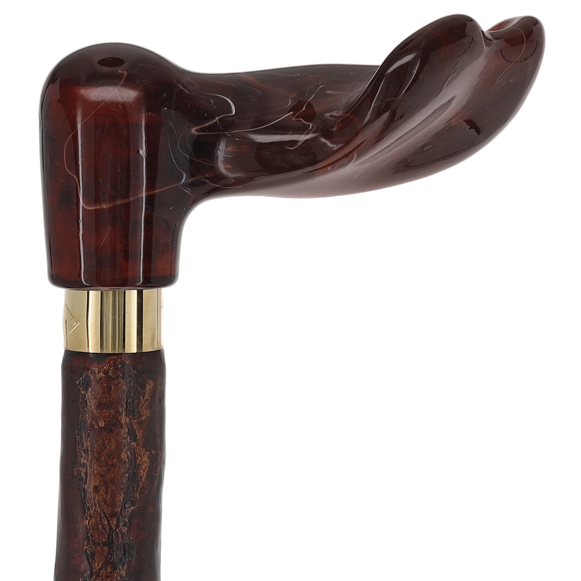 Blackthorn & Translucent Amber Style: Comfort Palm Grip Cane