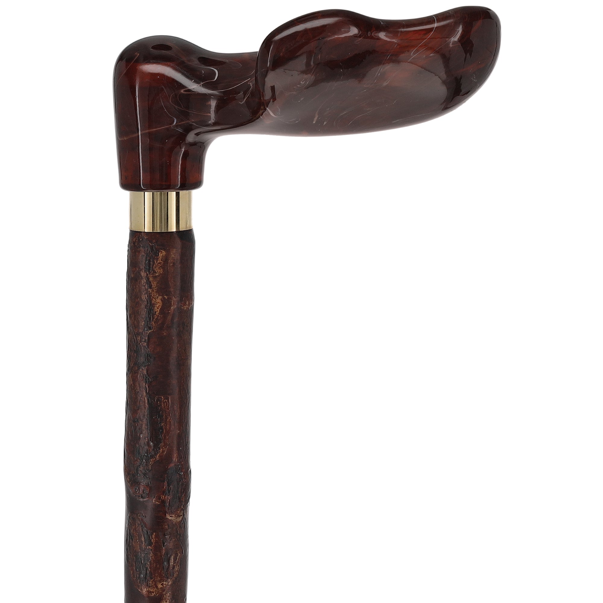 Blackthorn & Translucent Amber Style: Comfort Palm Grip Cane