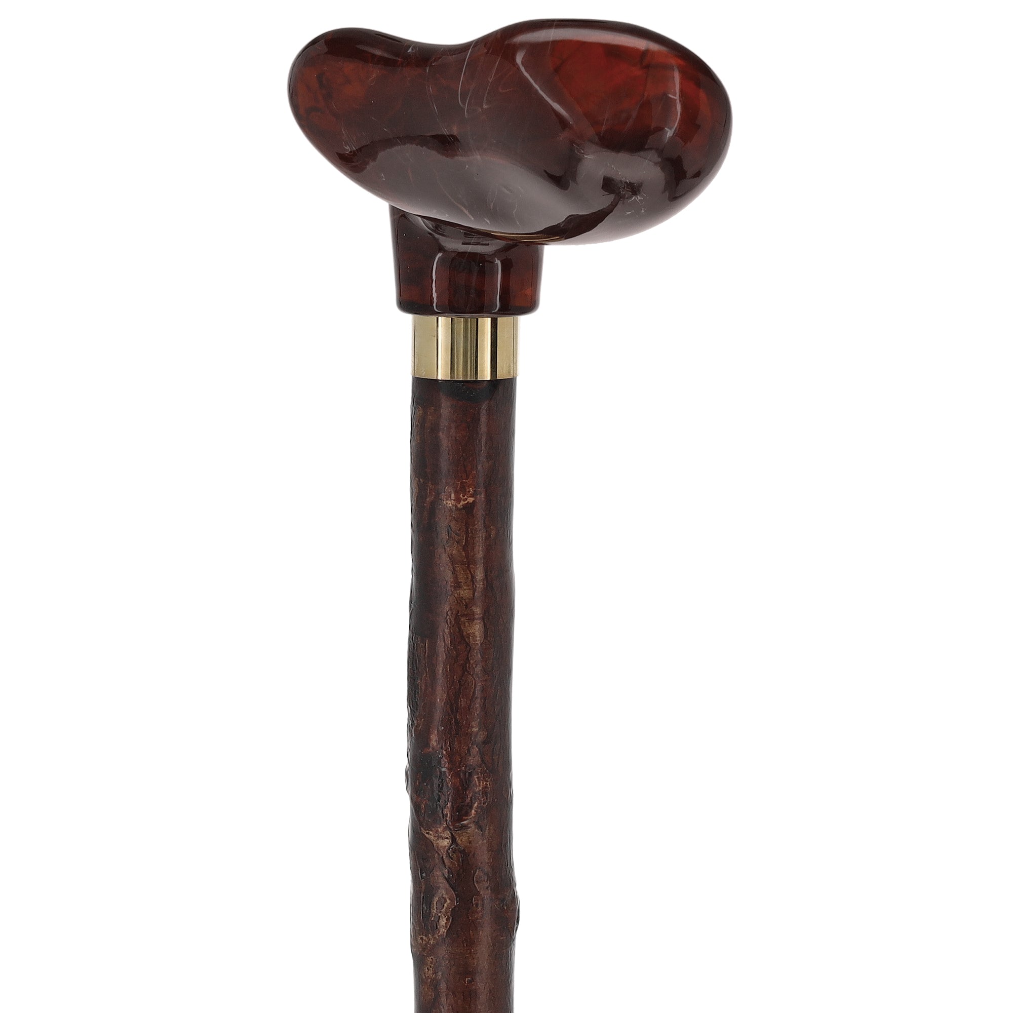 Blackthorn & Translucent Amber Style: Comfort Palm Grip Cane