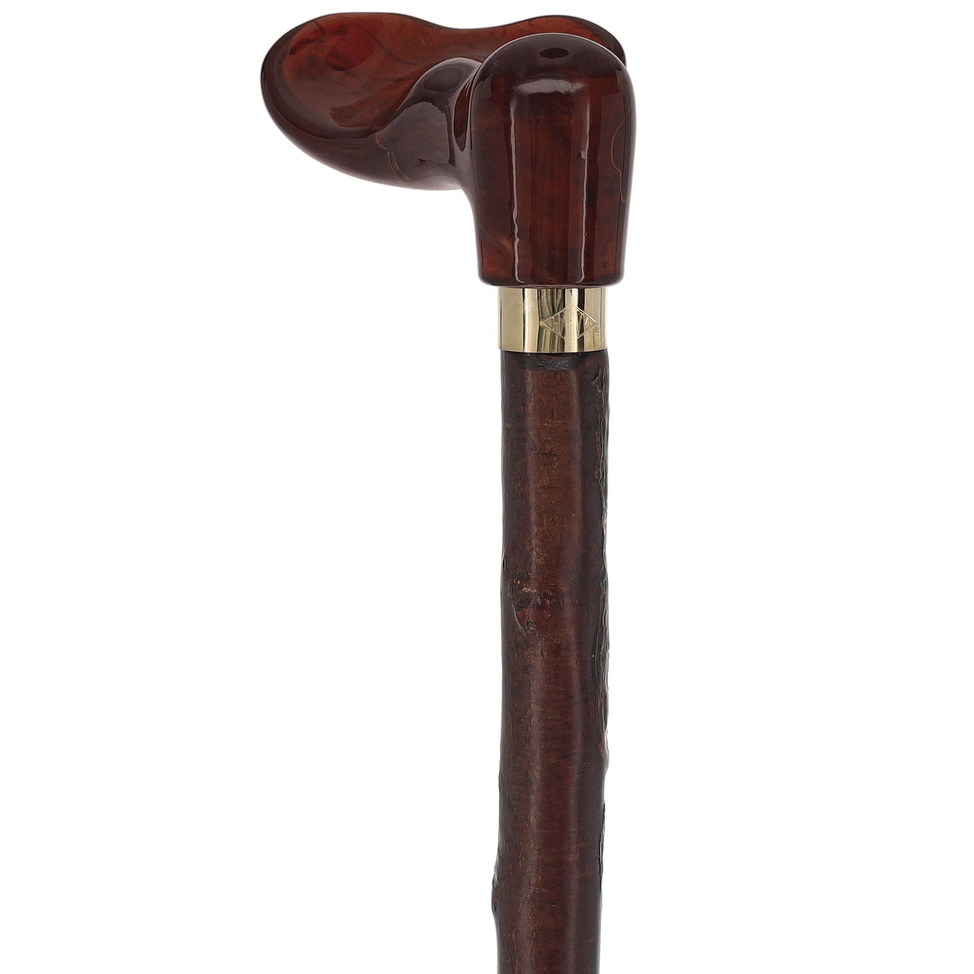 Blackthorn & Translucent Amber Style: Comfort Palm Grip Cane