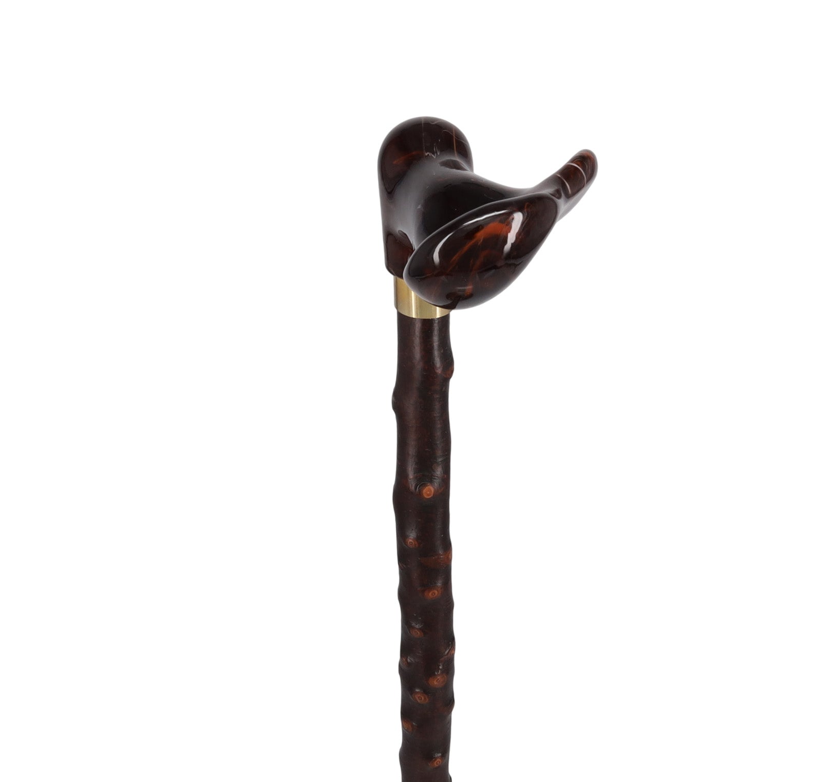 Blackthorn & Translucent Amber Style: Comfort Palm Grip Cane