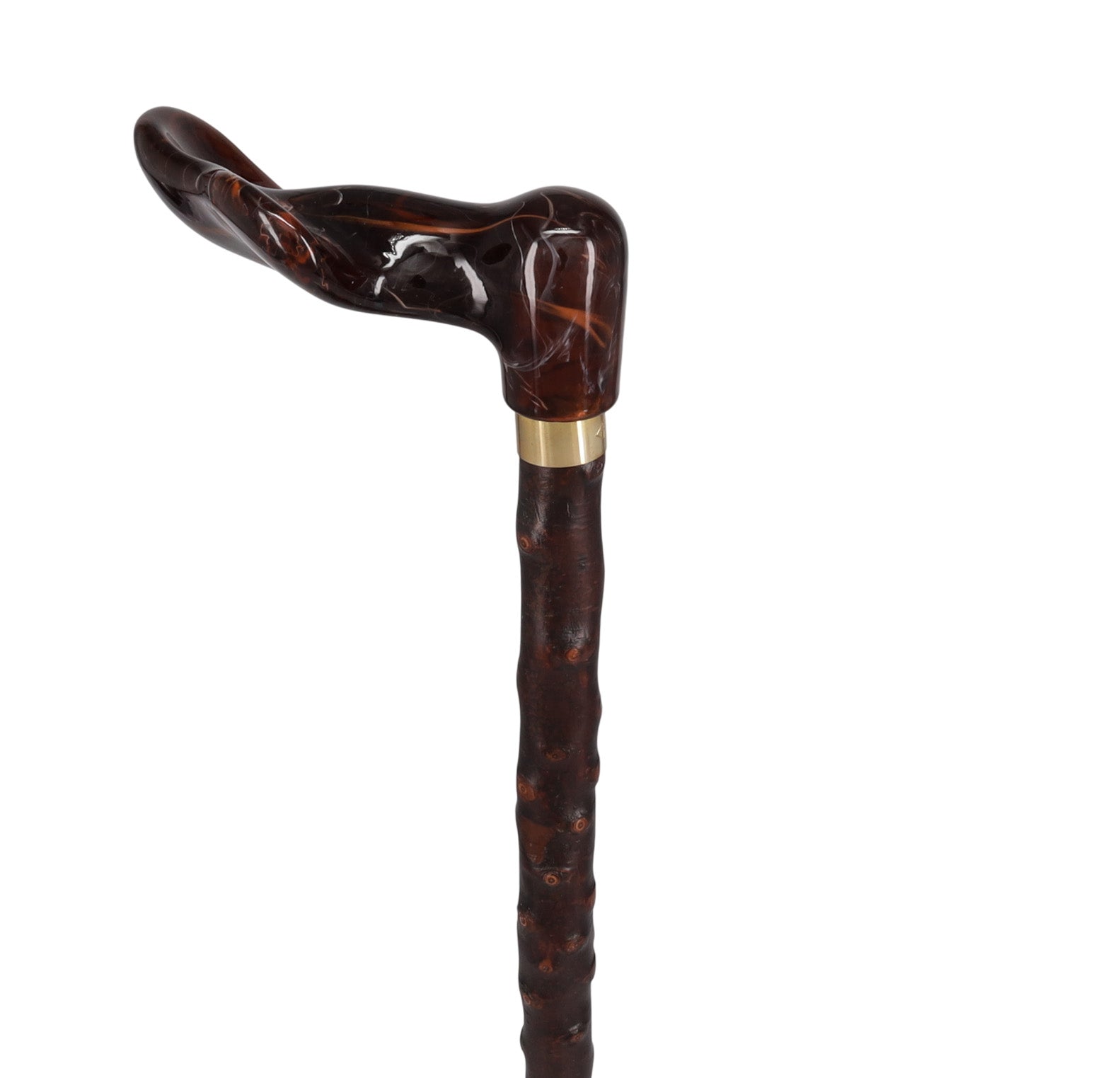 Blackthorn & Translucent Amber Style: Comfort Palm Grip Cane