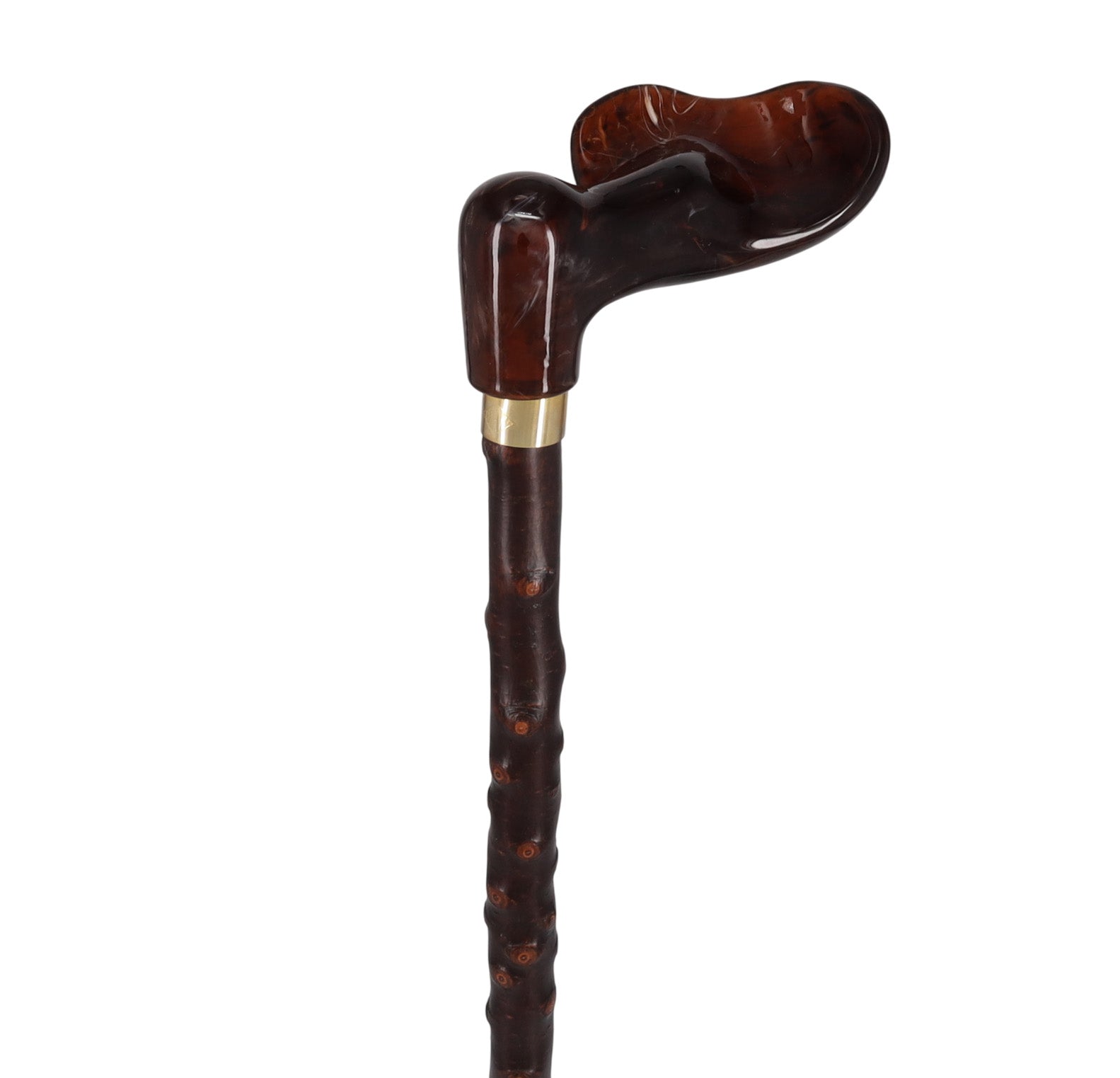 Blackthorn & Translucent Amber Style: Comfort Palm Grip Cane