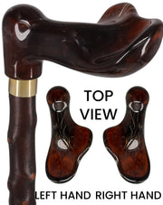 Blackthorn & Translucent Amber Style: Comfort Palm Grip Cane