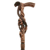 Cobra & Skull Encounter: Intricately Handcarved Artisan Cane