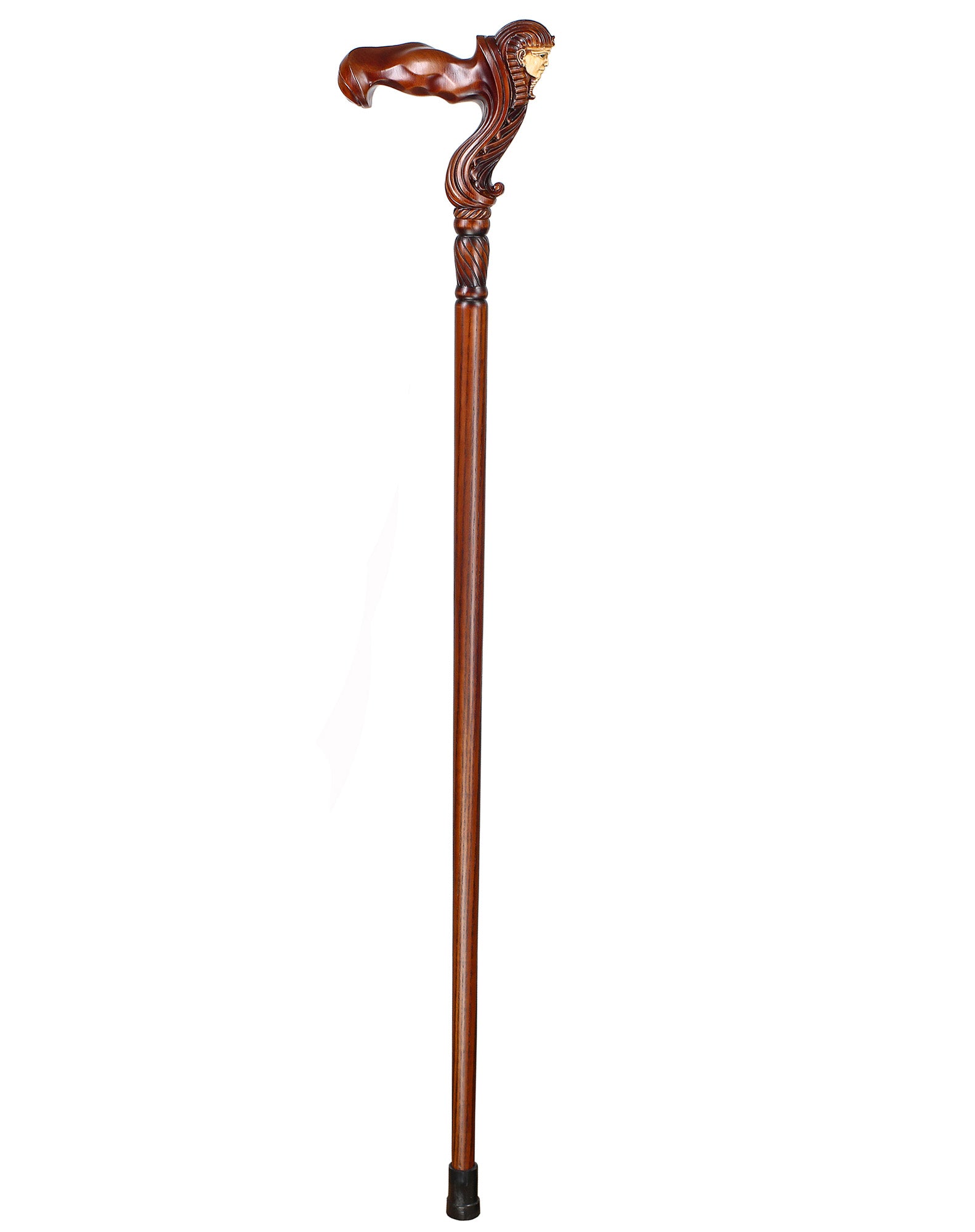 Tutankhamun: Ergonomic Intricate Handcarved Cane (Right Hand)