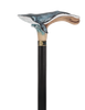 Masterpiece Hand-Carved Blue Whale Painted Walking Cane