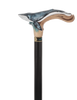 Masterpiece Hand-Carved Blue Whale Painted Walking Cane