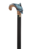 Masterpiece  Hand-Carved Dolphin Painted Walking Cane