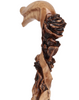 Rose Under the Tree: Artisan Intricate Hand-Carved Cane