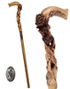 Rose Under the Tree: Artisan Intricate Hand-Carved Cane