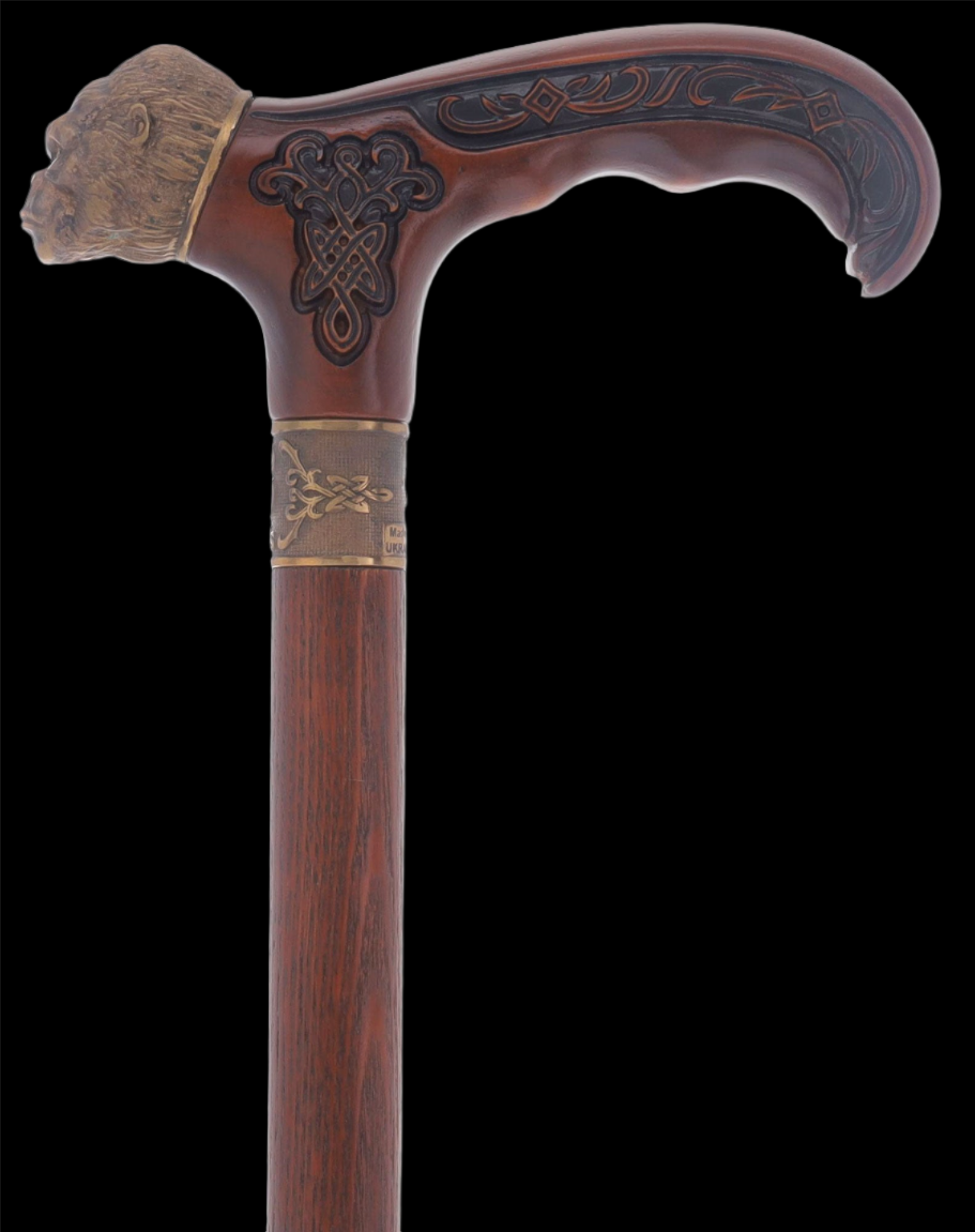 King Kong: Bronze Artisan Intricate Detail Design Cane