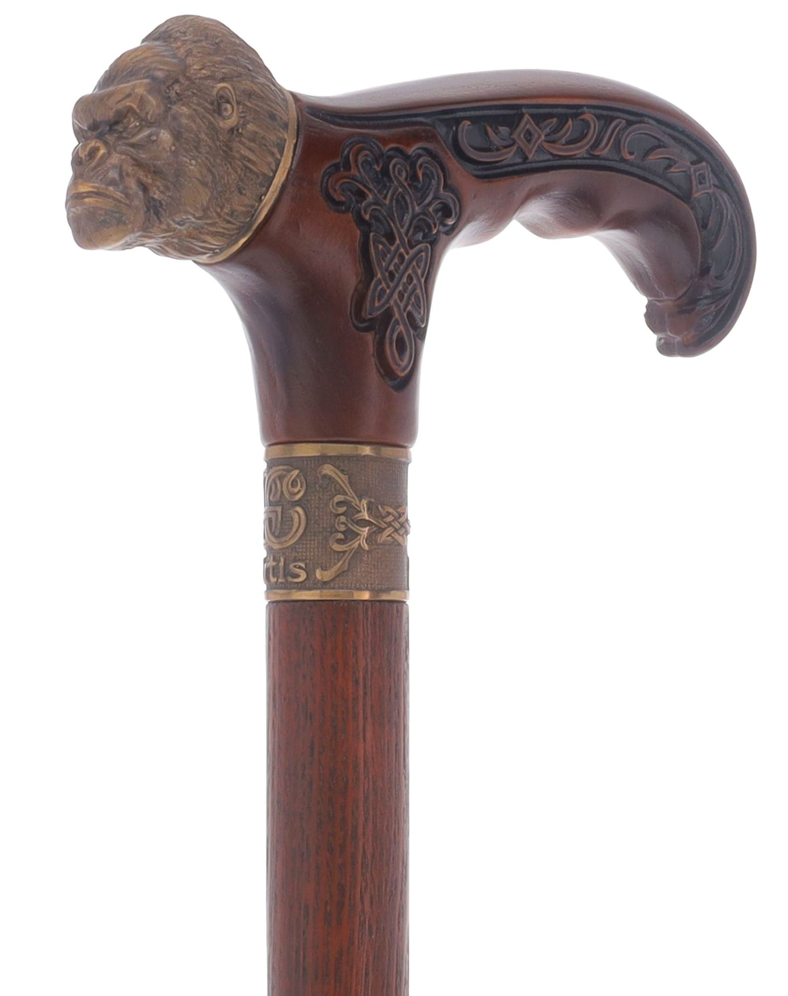 King Kong: Bronze Artisan Intricate Detail Design Cane