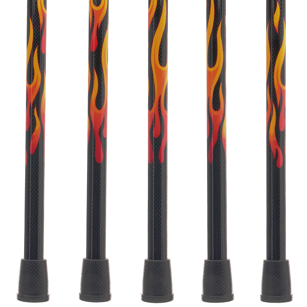Exclusive Dr. House Flame Tourist Cane - Carbon Fiber