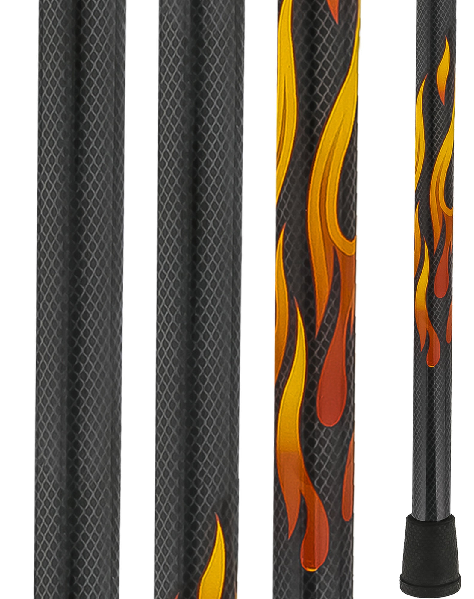 Exclusive Dr. House Flame Derby Cane - Carbon Fiber