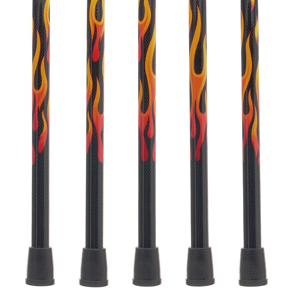Exclusive Dr. House Flame Derby Cane - Carbon Fiber