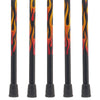 Scratch and Dent House Flame Derby Walking Cane With Mesh Carbon Fiber Shaft V2078