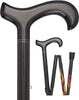 Dr. House Flame Derby Cane: Foldable & Adjustable Carbon Fiber