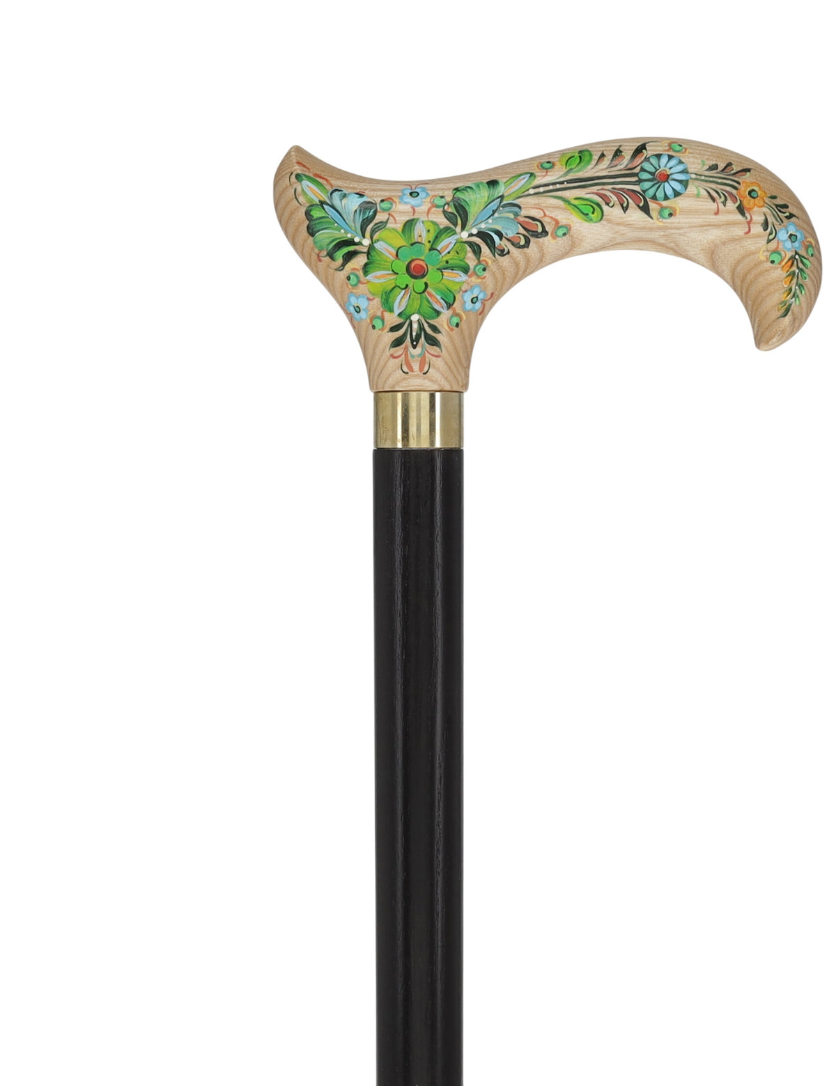 Emerald Melody Handcarved Design on Light Wood