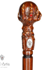 The Dragon Claw Staff - Light Wood Walking Staff Master-Carved Walking Staff