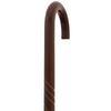 Walnut finished Tourist Cane - Stained Wood Shaft