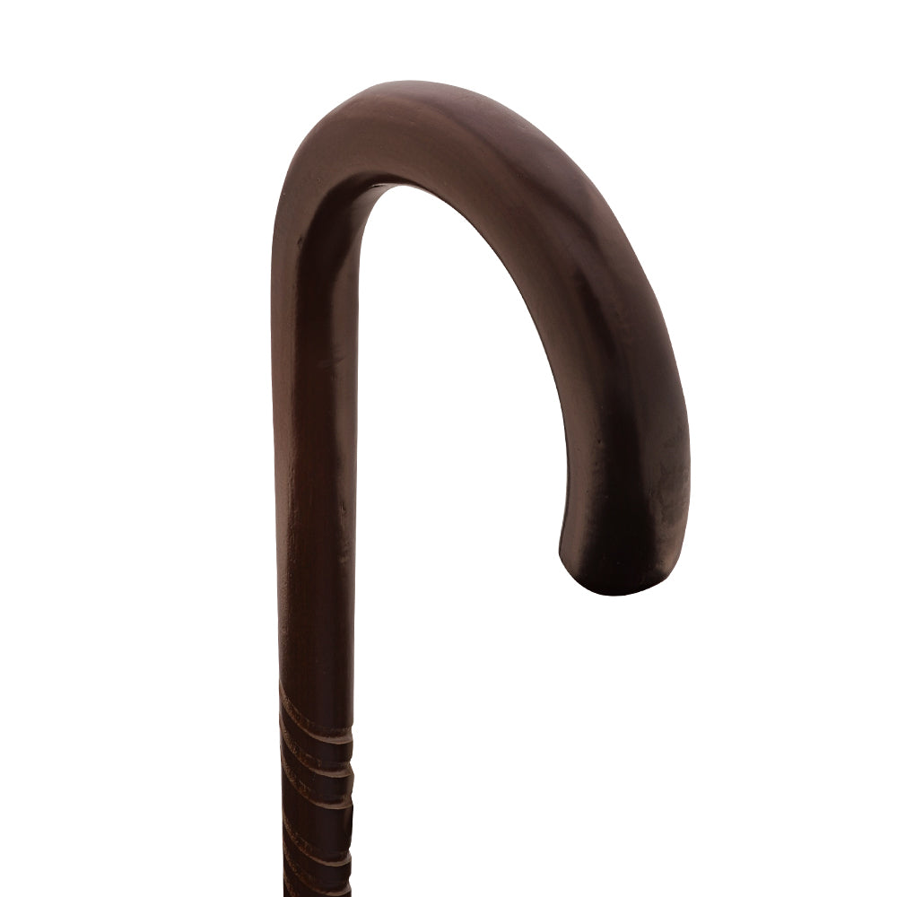 Walnut finished Natural Lightweight Wood Tourist Handle Walking Cane