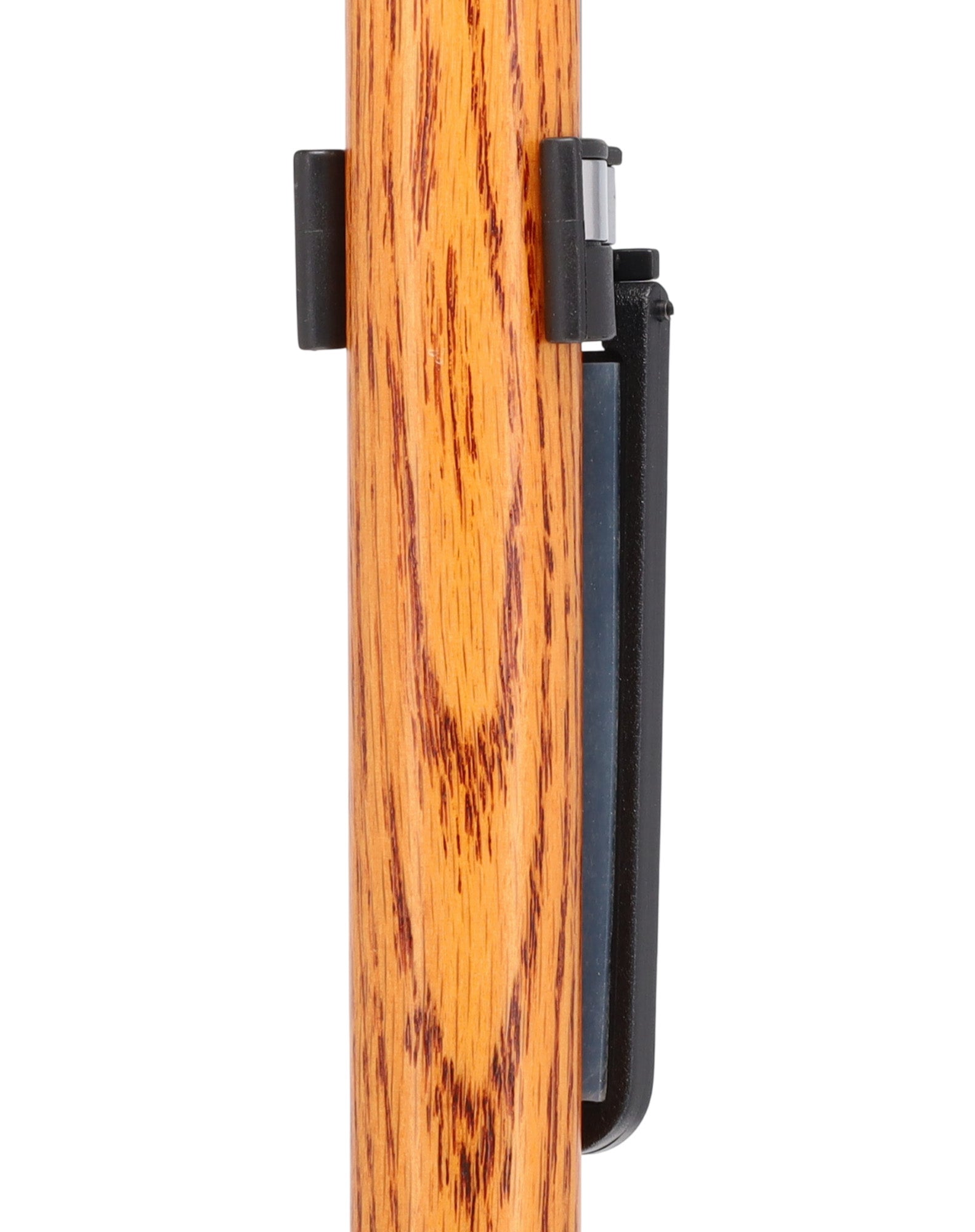 Auto Flip-Up Oak Wood Cane Holder: Easy Store-Away Design