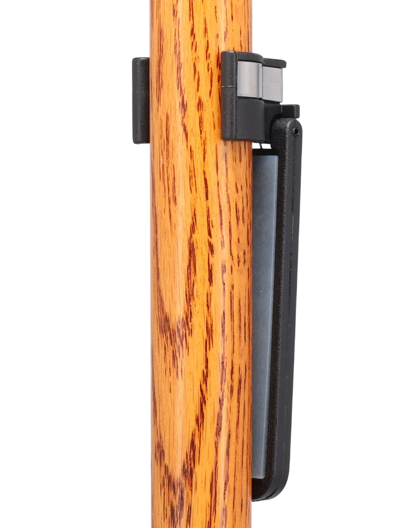Auto Flip-Up Wenge Wood Cane Holder: Easy Store-Away Design