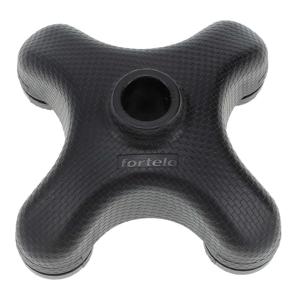 SafeTbase Self-Standing Cane Tip: Black Enhanced Stability