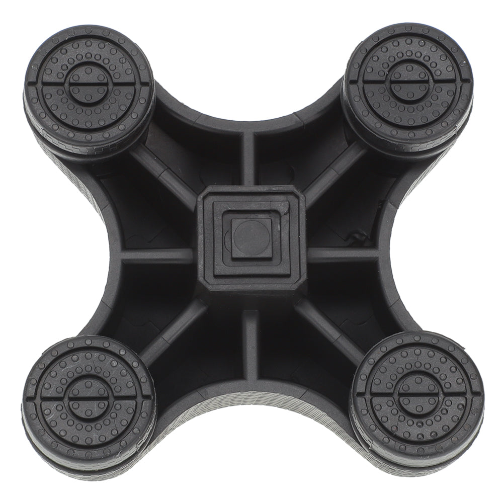 SafeTbase Self-Standing Cane Tip: Black Enhanced Stability
