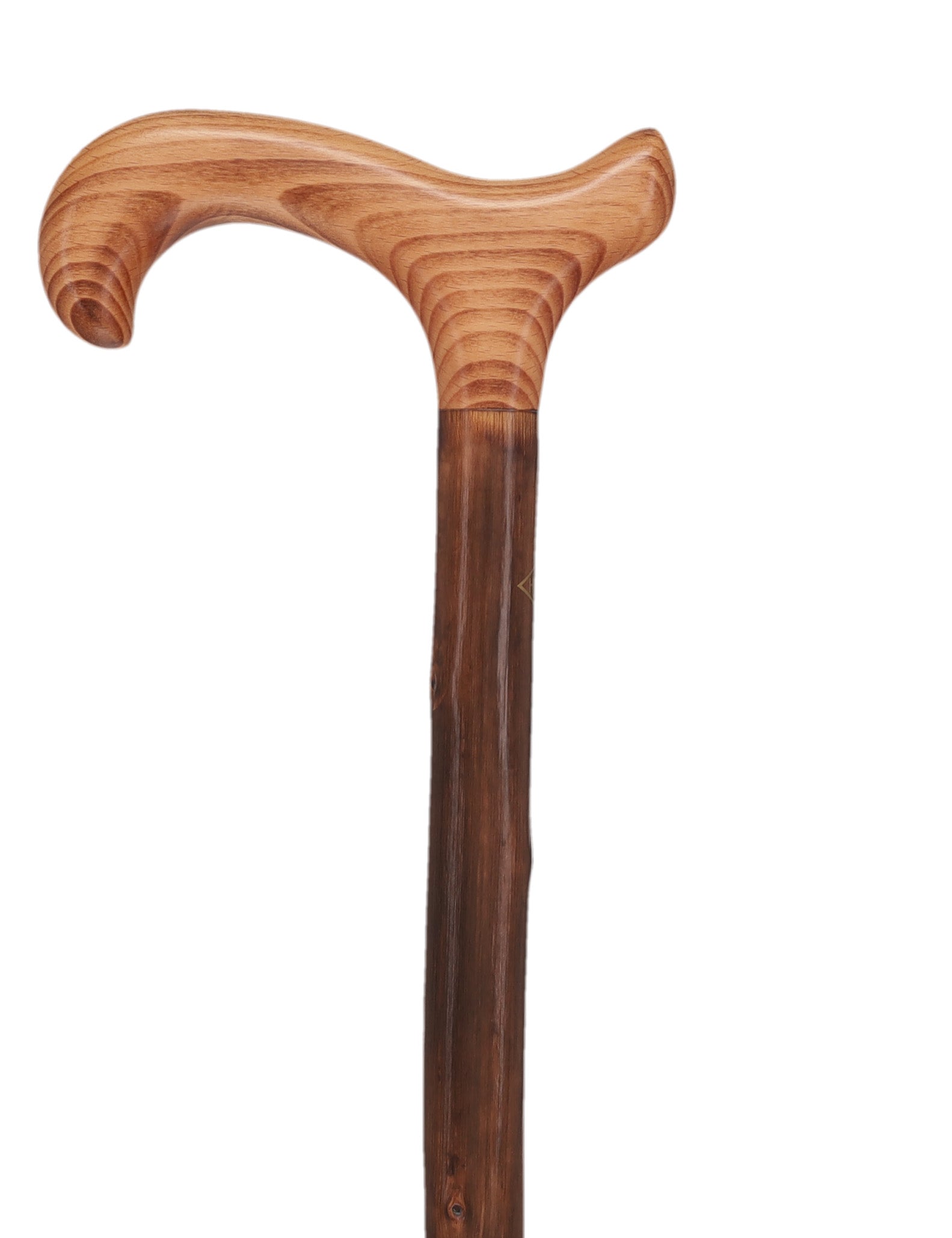 Classic Scorched Chestnut Derby Cane - Chestnut Shaft