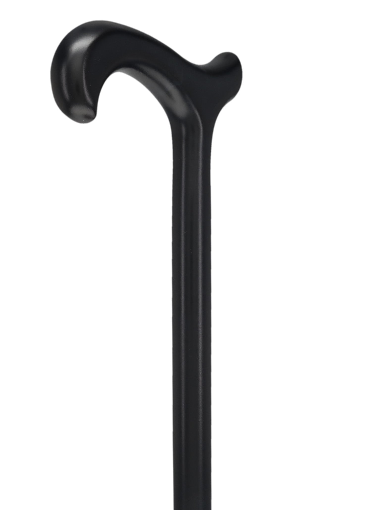 Elegant Black Derby Walking Cane: Beechwood
